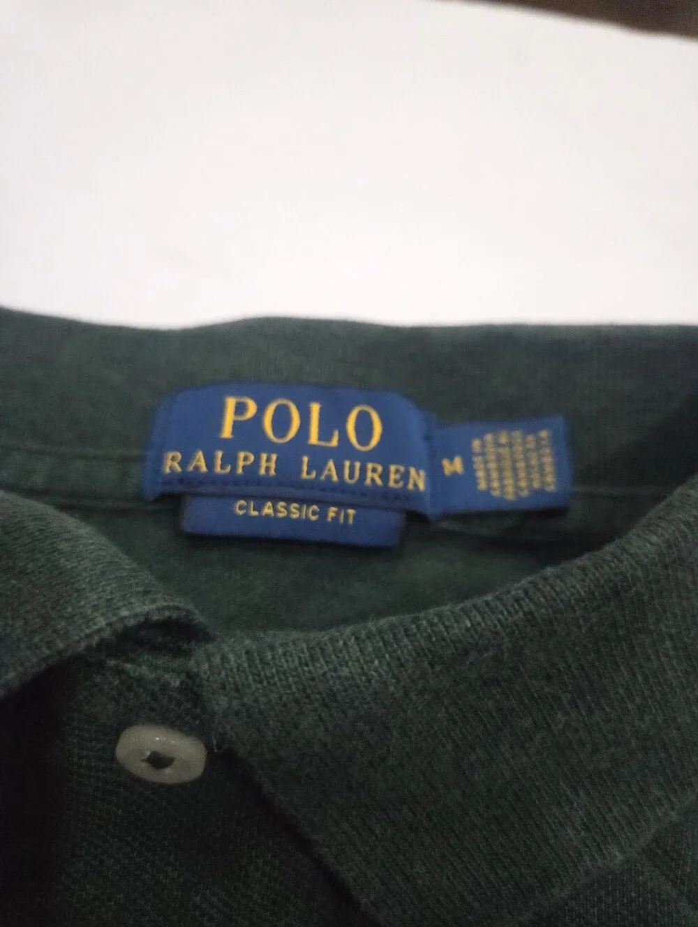 Ralph Lauren Long-Sleeve Polo Shirt - Forest Green Sz.M